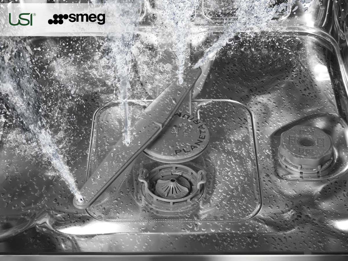 USI bên trong máy rửa chén Smeg hoạt động như thế nào