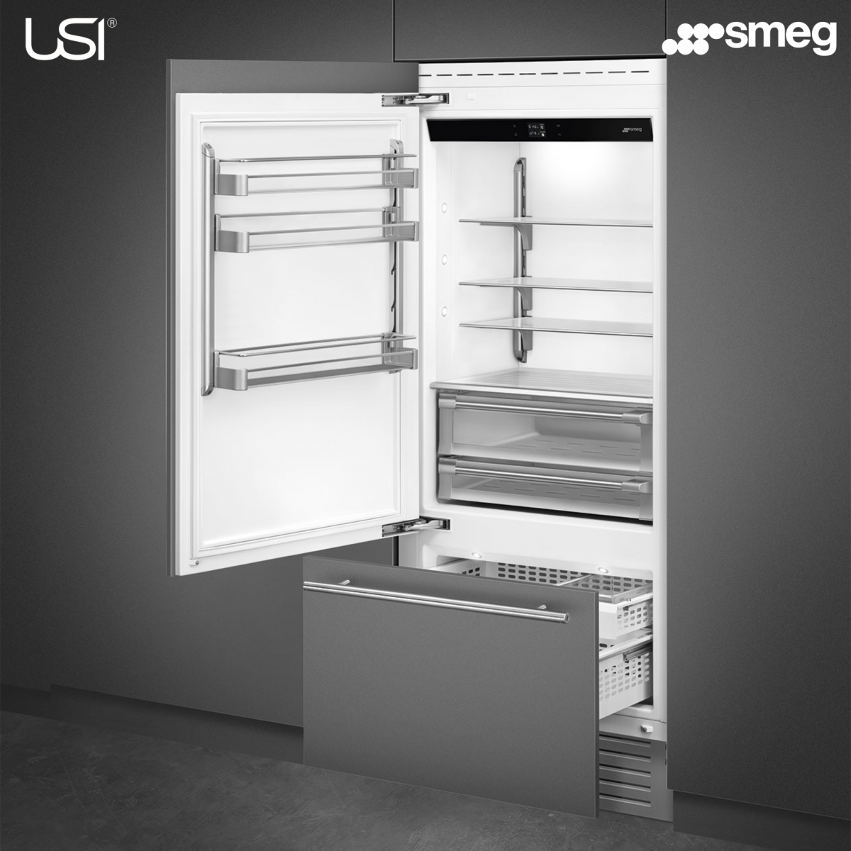 USI Tủ lạnh âm tường Smeg