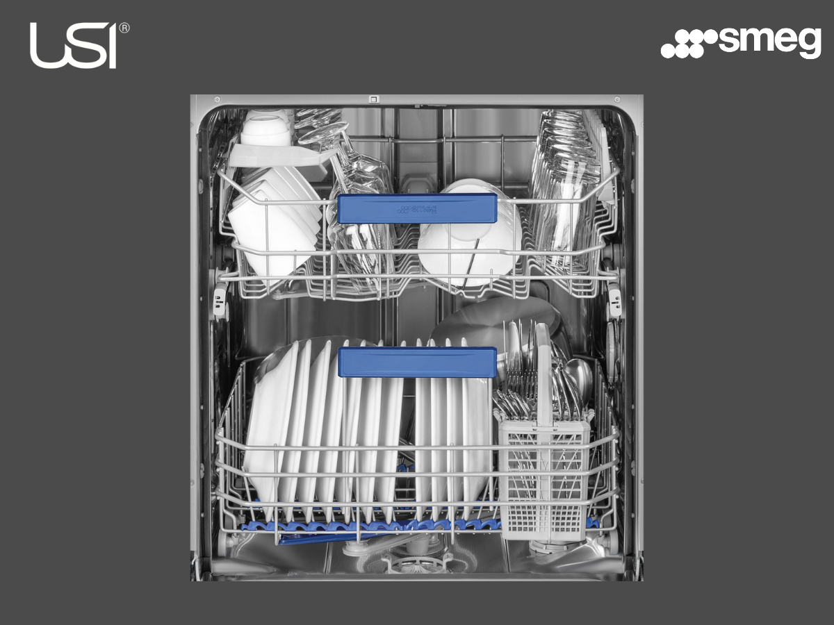USI bên trong máy rửa chén Smeg