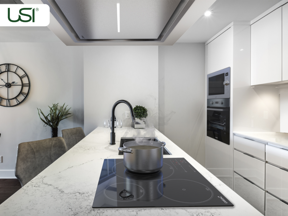 USI lựa chọn mặt kính cho bếp từ